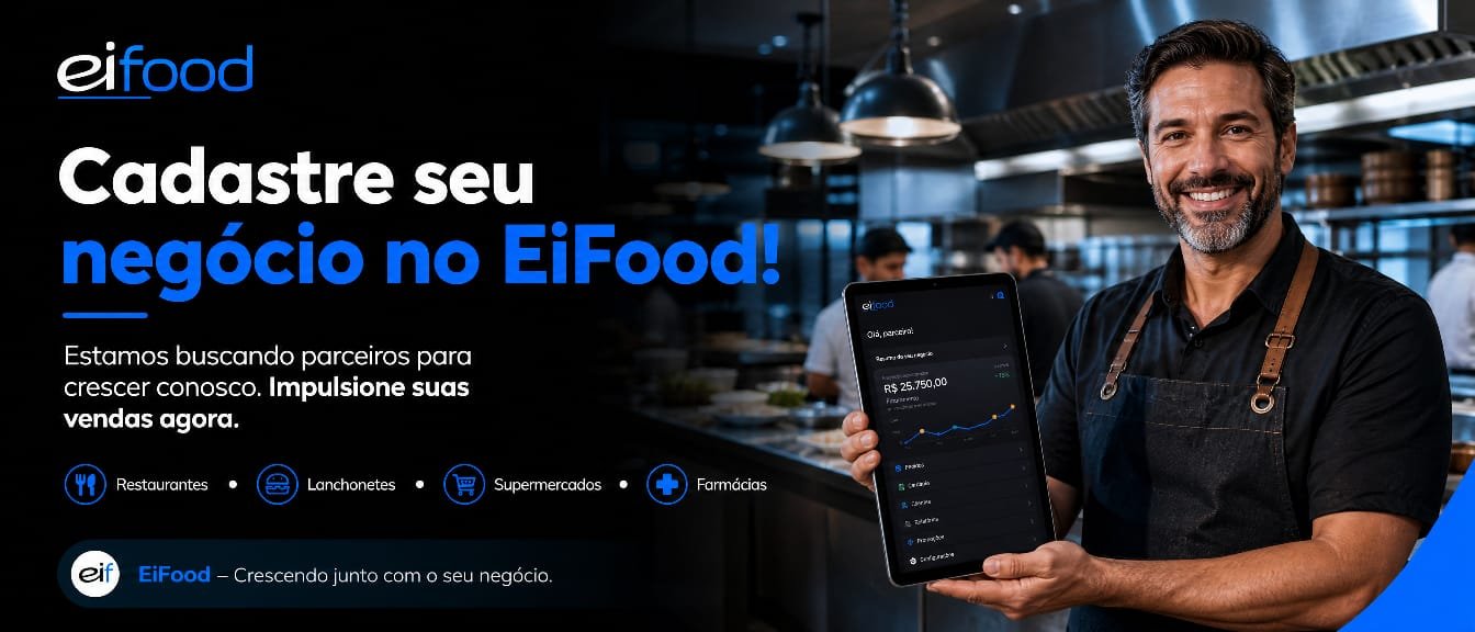 Variedade de restaurantes em Food Entregas RP