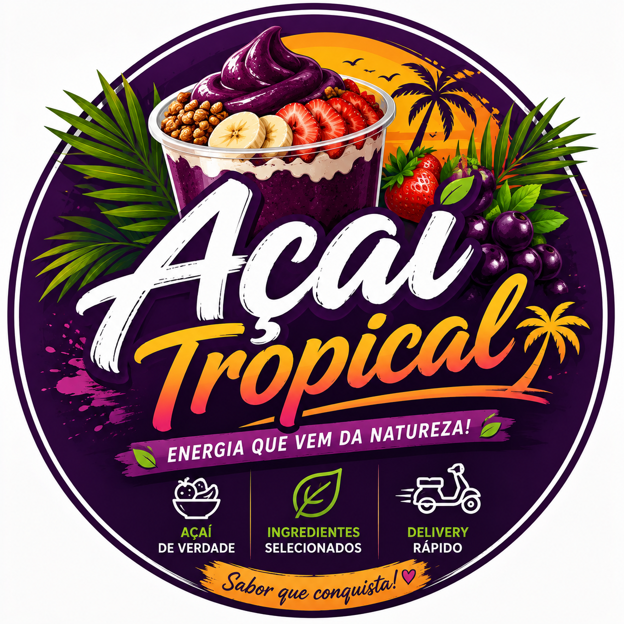Logo Acai da Praca